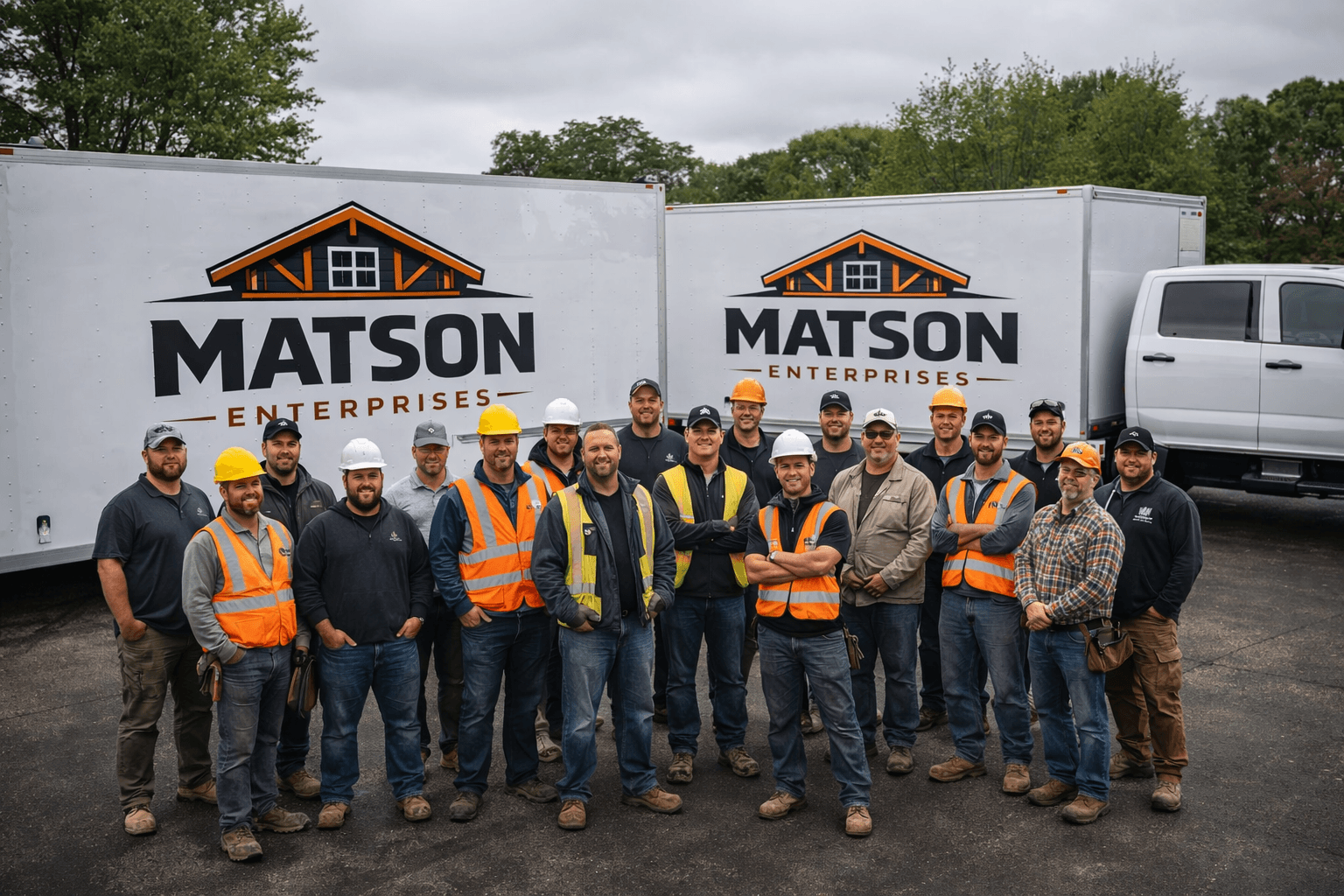Matson Enterprises crew at a siding project